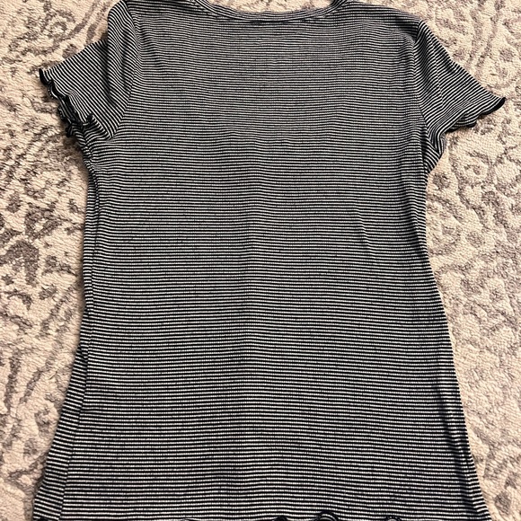 Hollister Blue and White Striped Shirt with Buttons - Picture 2 of 5